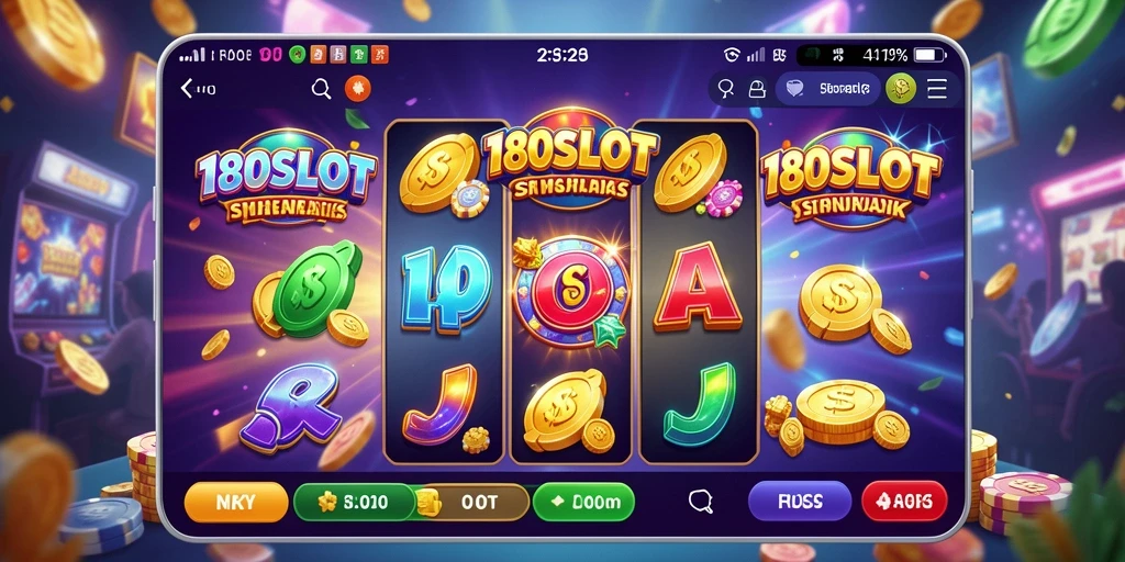 Tampilan menarik dari gameplay slot di 180SLOT.