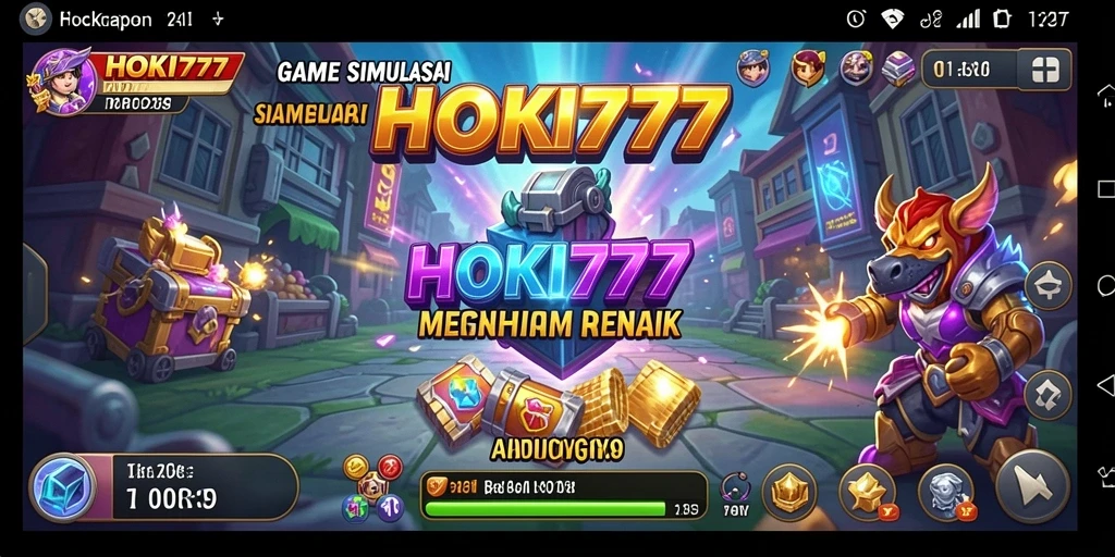 Screenshot utama HOKI777 menampilkan gameplay yang menarik dan interaktif.