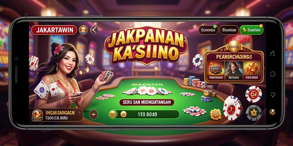Tampilan antarmuka menarik dari JAKARTAWIN saat bermain Kasino.