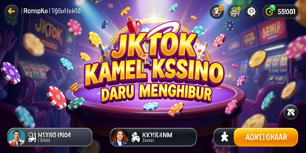 Tampilan screenshot utama JKTOK menampilkan gameplay kasino yang seru.