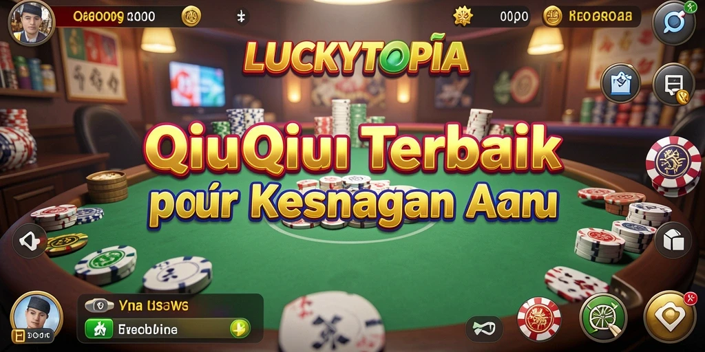 Tampilan gameplay seru dari permainan QiuQiu LUCKYTOPIA.