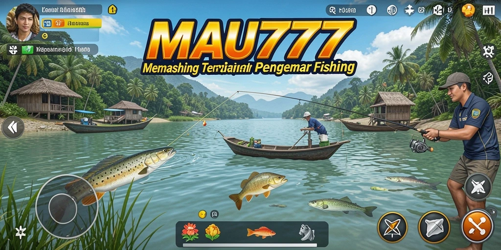 Tampilan gameplay MAU777 yang mendebarkan saat menangkap ikan besar.