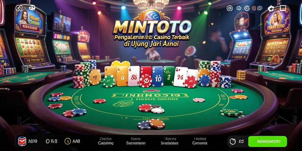 Tampilan gameplay mendebarkan di MINTOTO, menampilkan dealer dan pemain berinteraksi langsung.