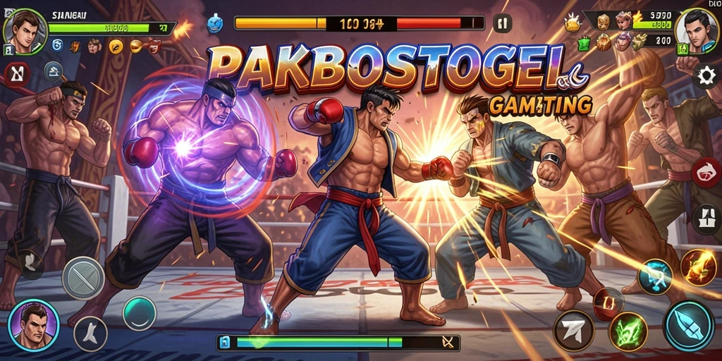 Tampilan permainan Fighting yang intens dan penuh aksi.