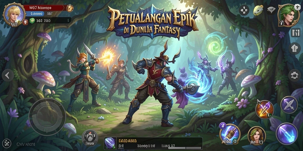 Menampilkan gameplay W67 yang penuh aksi dan petualangan.