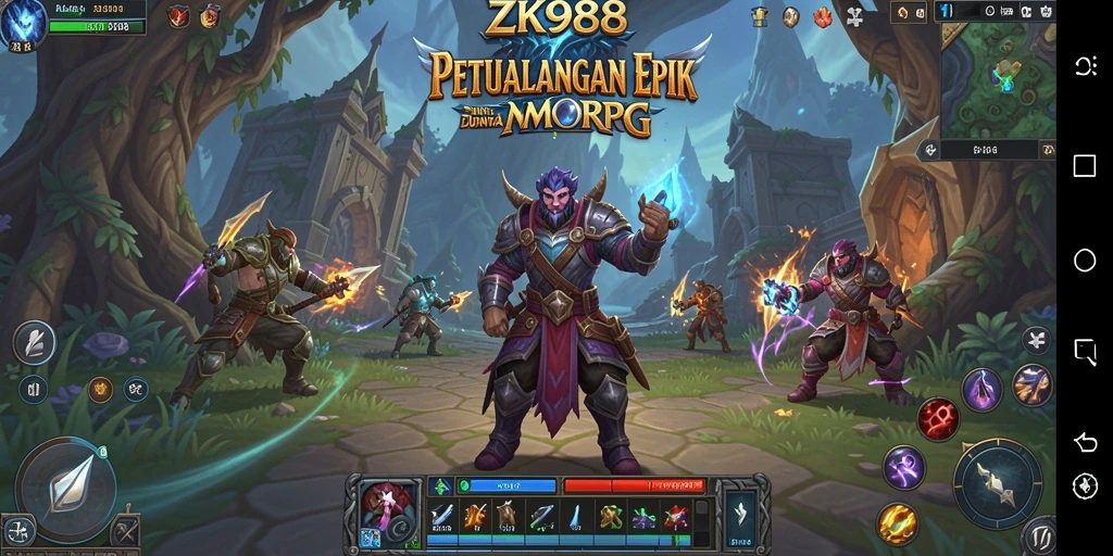 Tampilan gameplay yang menakjubkan di dunia MMORPG